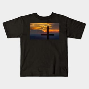 Sunrise at the Top of the Pretty Place Cross Kids T-Shirt